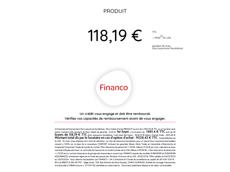 CF MOTO 450 SR Pour 118€/Mois en LOA