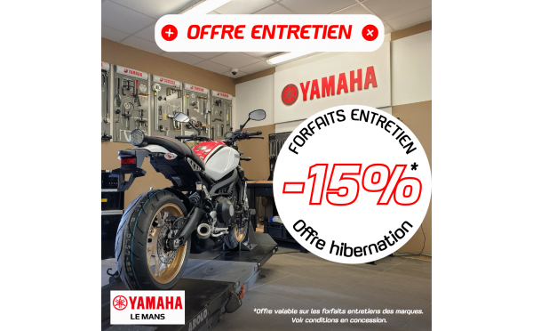 C'est l'Offre Hibernation chez Yamaha Le Mans !